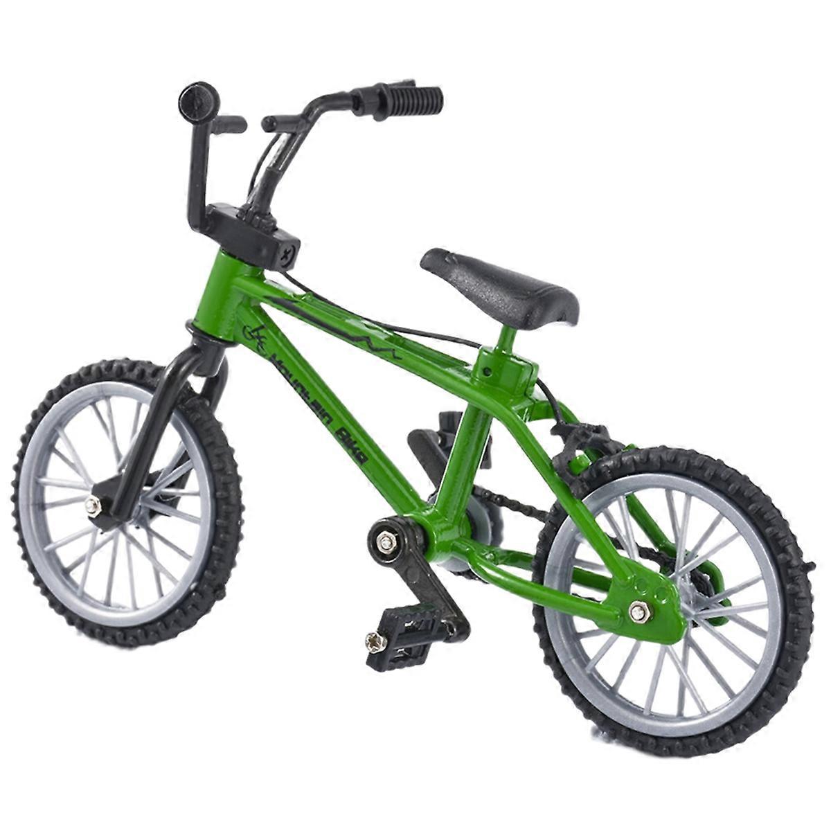 Rc Crawler 1:10 Decor Accessories Mini Mountain Bike Model Toys for Axial Scx10 Trx4 Cc01 D90 D110 Green
