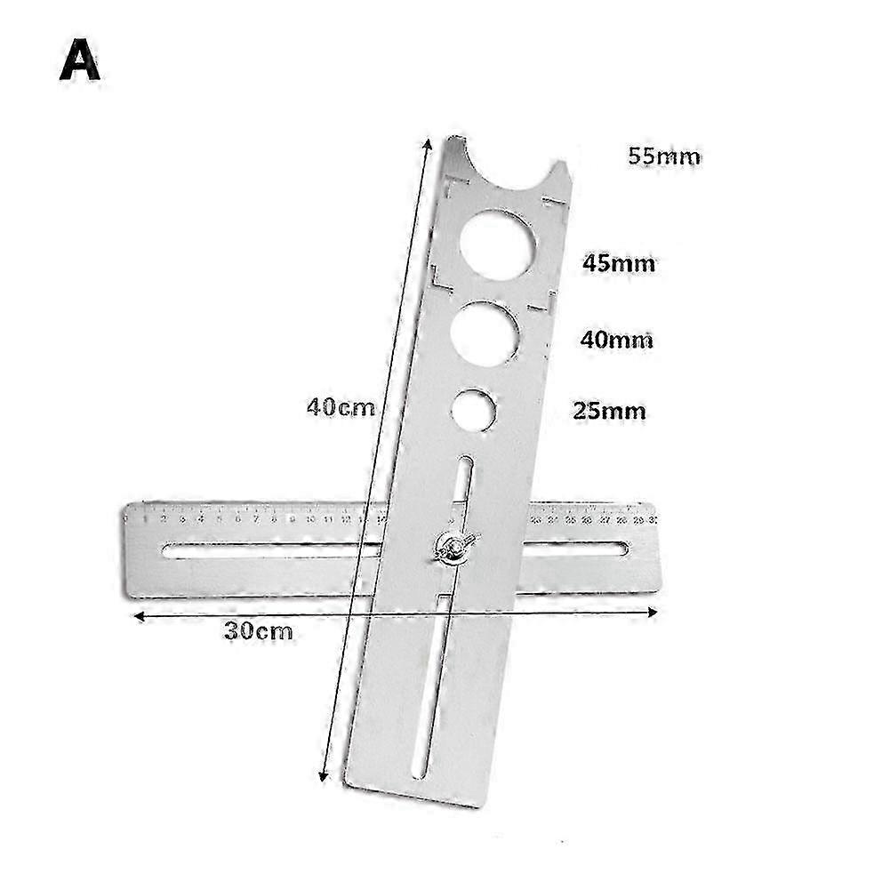 Tile Hole Locator Multi-functional Measuring Tools Ceramic Tile Hole Opener