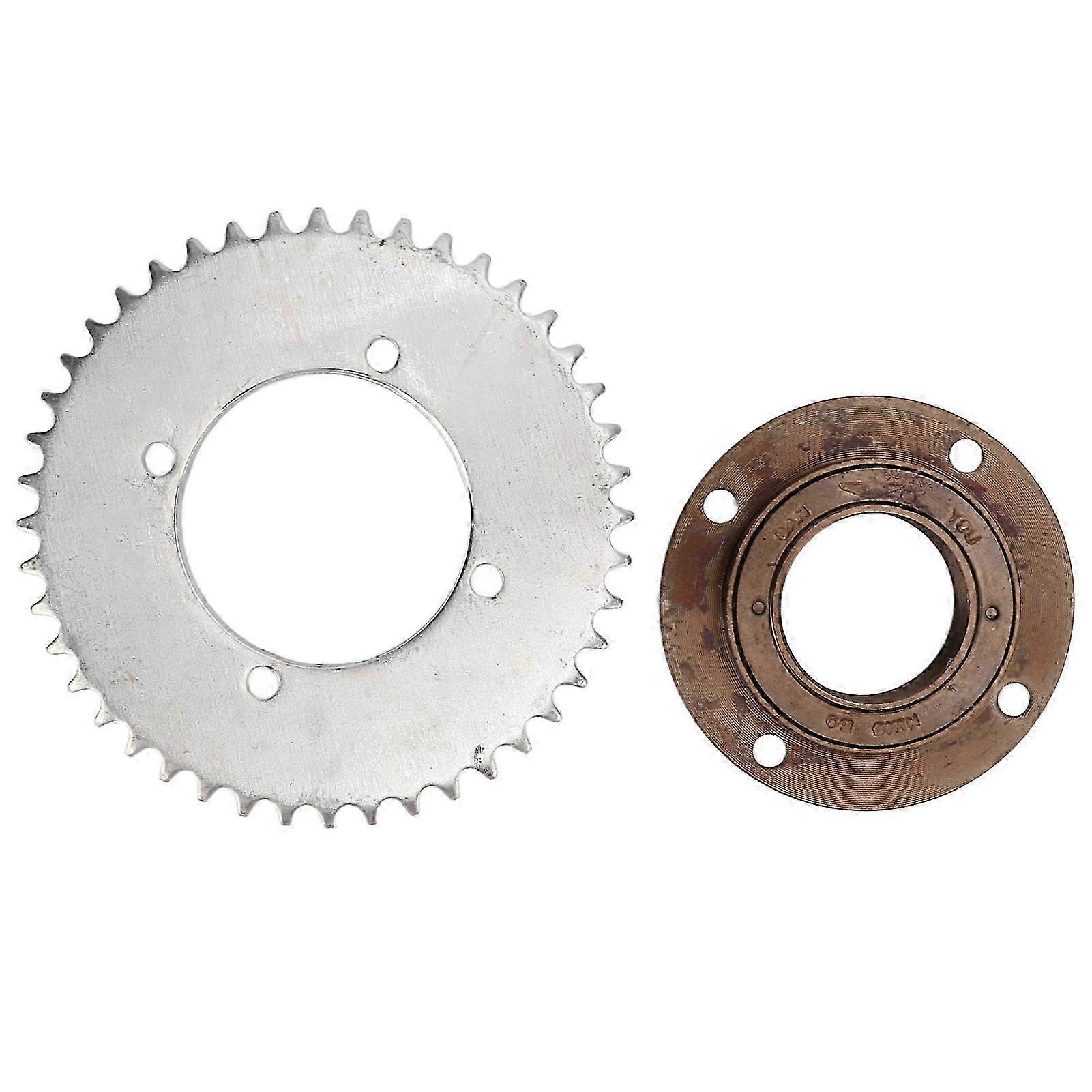 4 Hole Toothless Freewheel Stable Performance Good Toughness T8F 44T Rear Chain Sprocket Kit for Miniature Motorcycles ATVs 2025