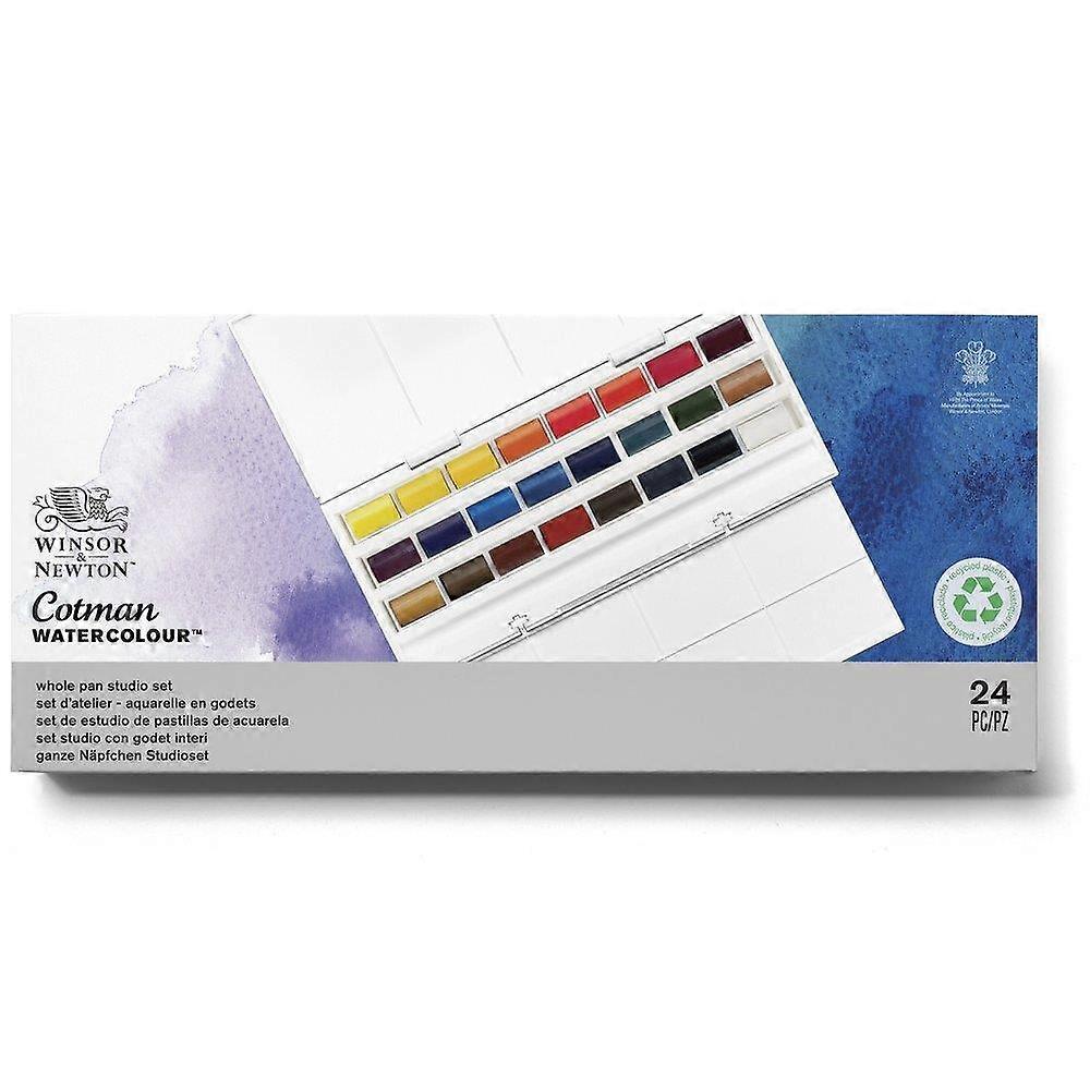 Winsor & Newton Cotman Studio Set of 24 Whole Pans
