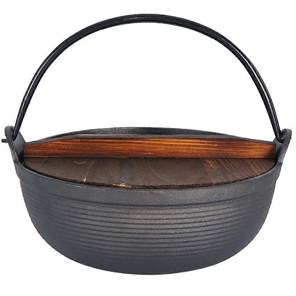 Cast Iron Pot for Campfire Soup Cooking 1Set Practical Outdoor Hanging Pot