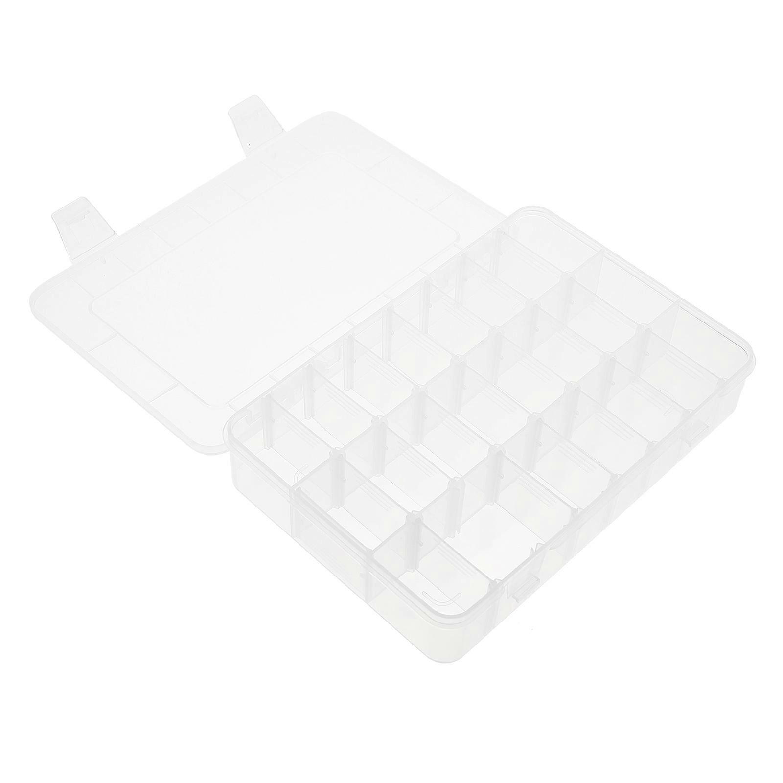 Plastic Tool Storage Container Removable Compartment Box for Storage 3Pcs