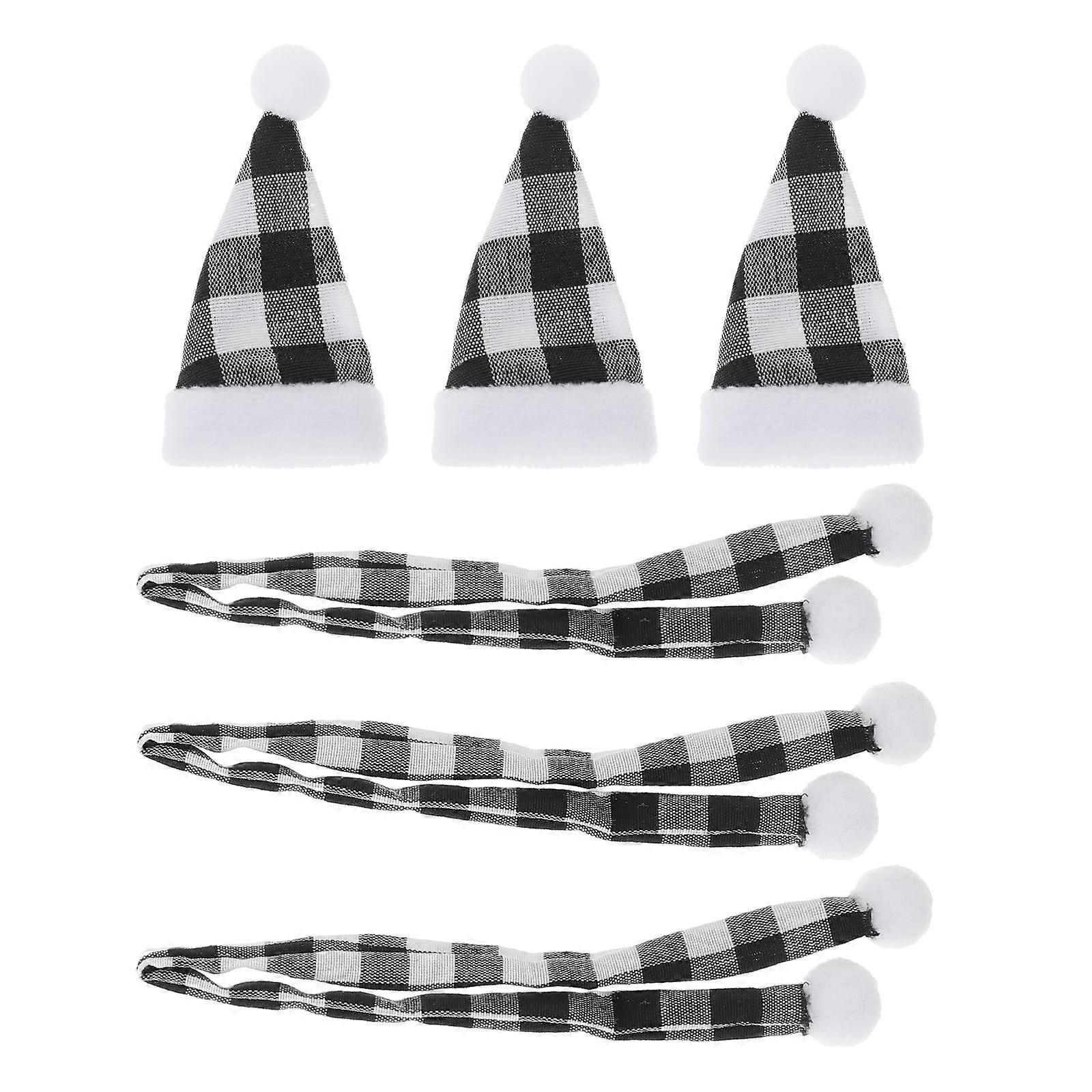 Decoration with Mini Scarves Hats for Christmas 3Sets