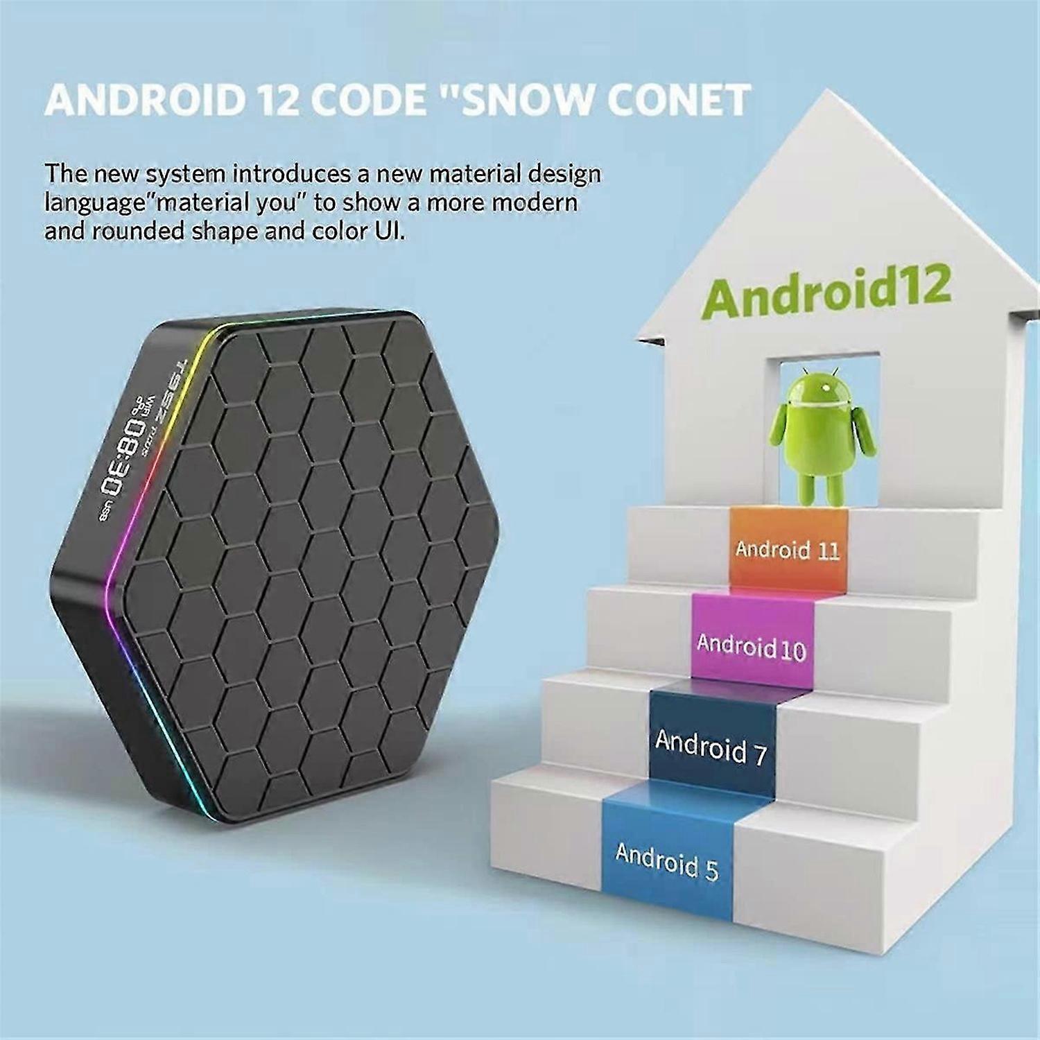 T95Z Plus Android 12 TV Box Media Player Android Box 2GB+16GB,EU Plug