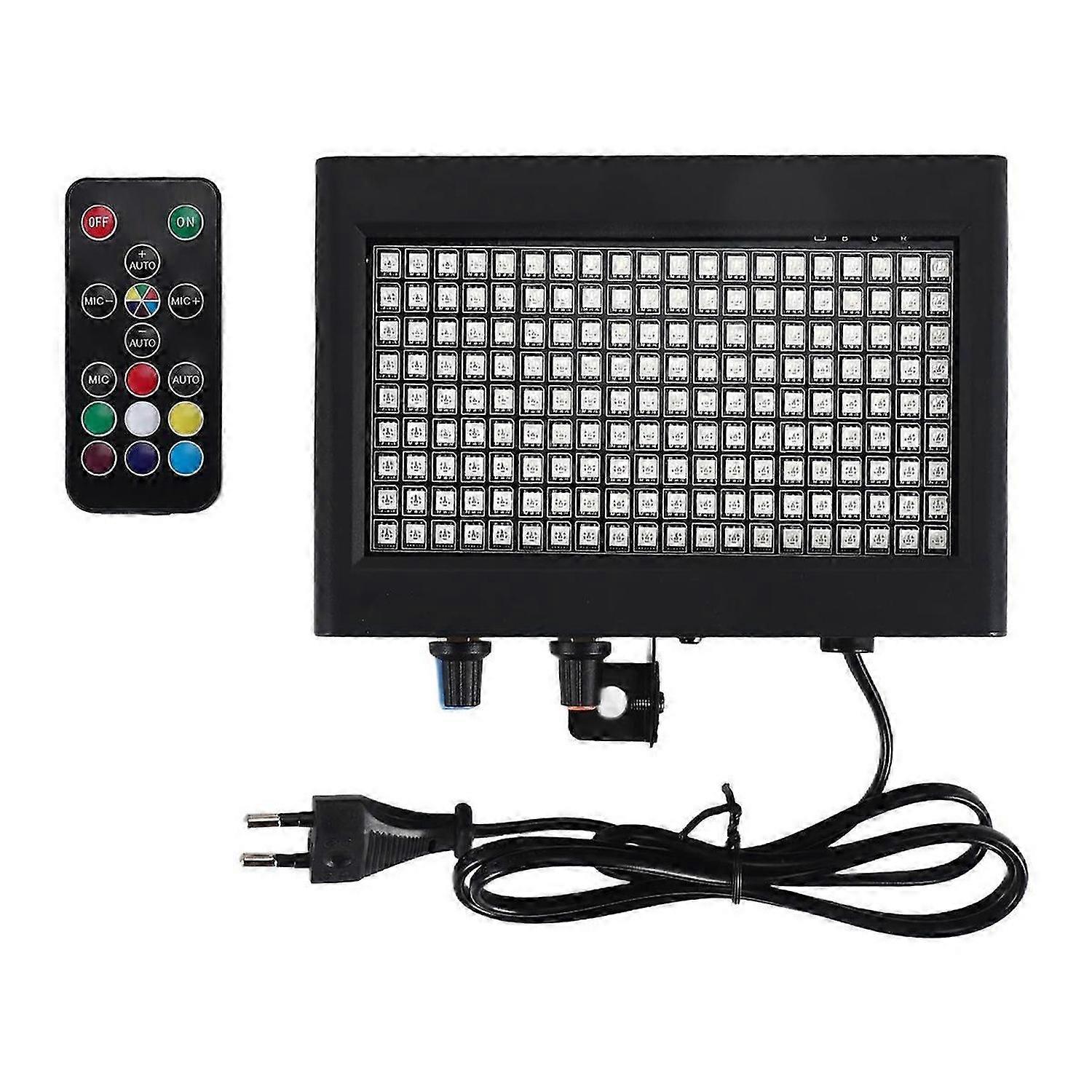 180 Leds Strobe Flash Light Portable 35W Rgb Remote Sound Control Strobe Speed Adjustable For Stage