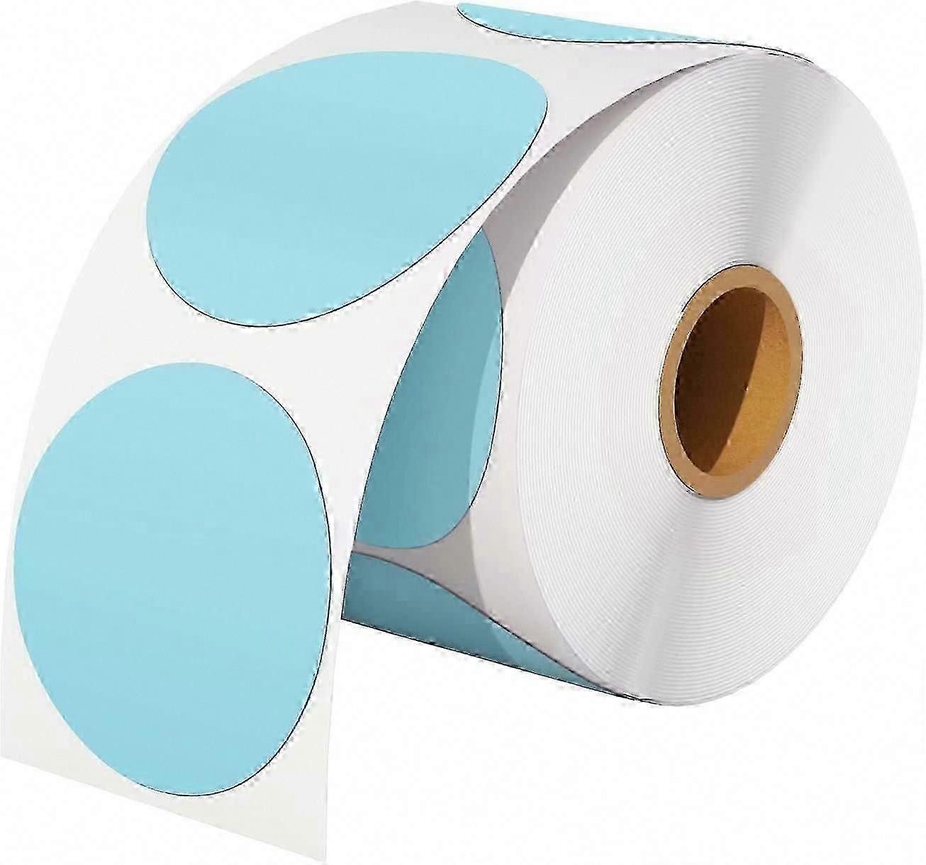 MUNBYN Pink Thermal Sticker Labels - Self-Adhesive Round DIY Labels for QR Code & Logo Design