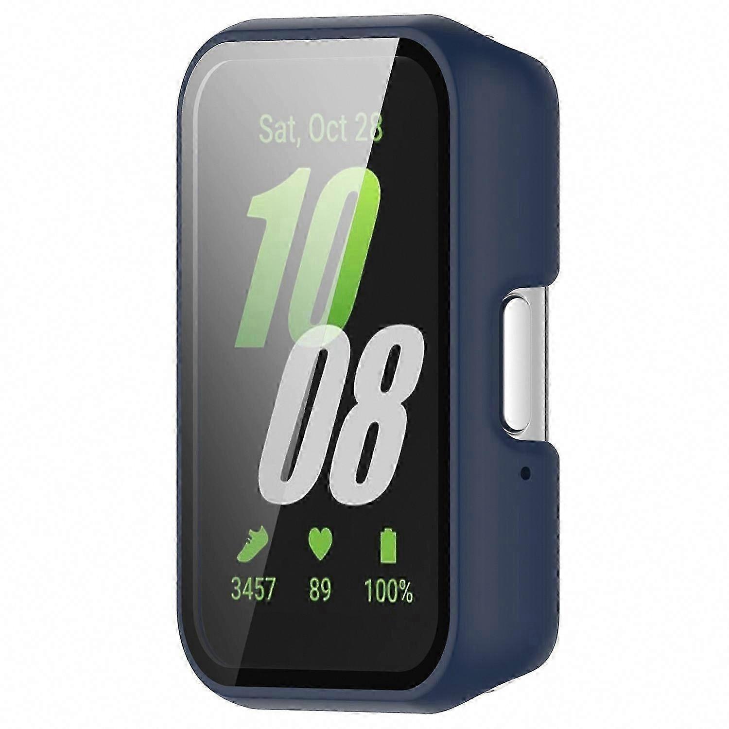 Galaxy Fit3 SM-R390 Case with Tempered Glass Screen Protector Full Coverage Hard PC Protective Cover