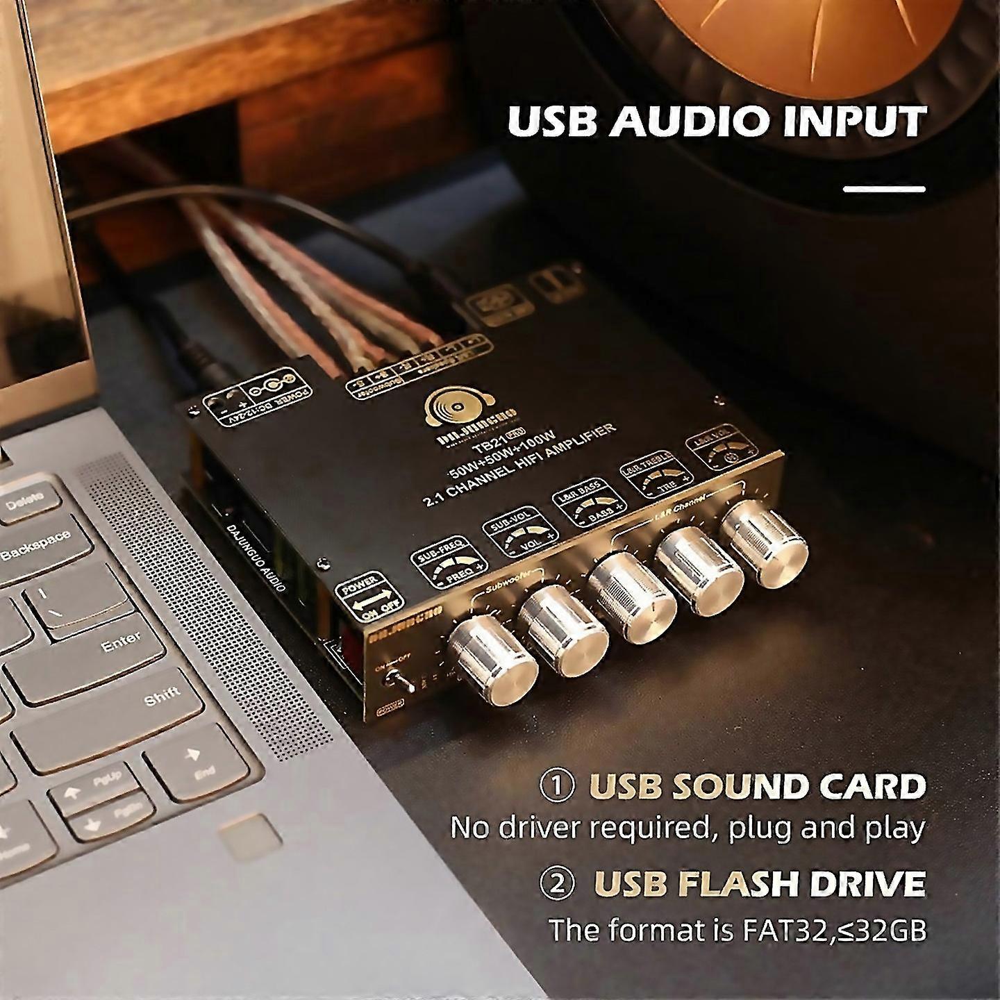 For Tb21 Pro 21 Channel 52 Stereo Bluetooth Amplifier Board