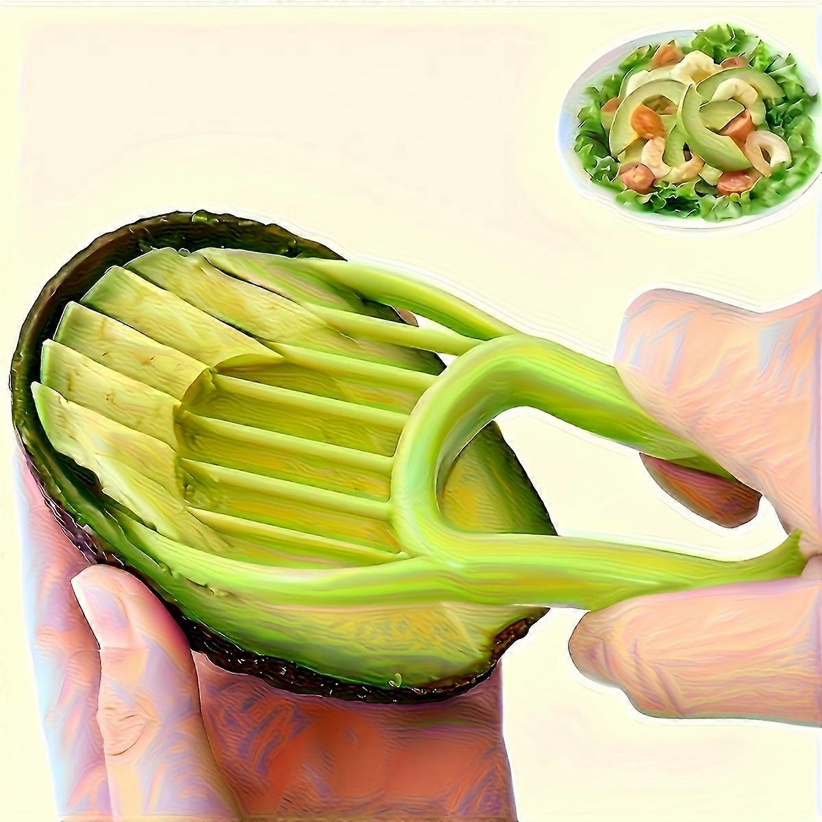 2-in-1 Avocado Slicer and Corer for Both Home and Restaurant Use, Kitchen Fruit Tool  Multi-functional Fruit Slicer