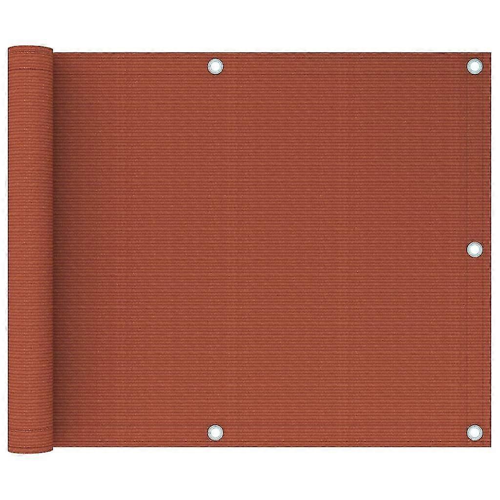 Balcony Screen Terracotta 75x500 Cm Hdpe