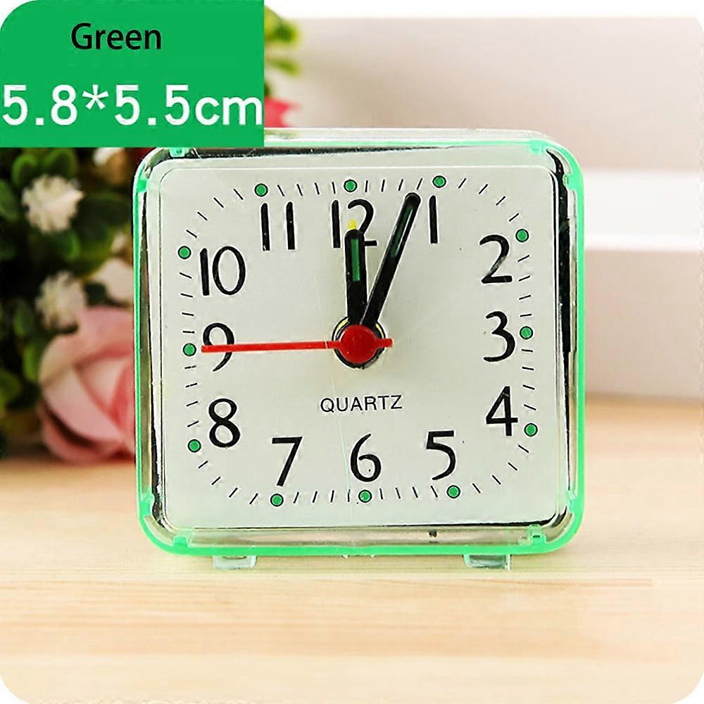 YangJinLian Small Analog Alarm Clock, Travel Clock,Quieter Bedside Clocks for Bedrooms Bathroom Shelf Desk