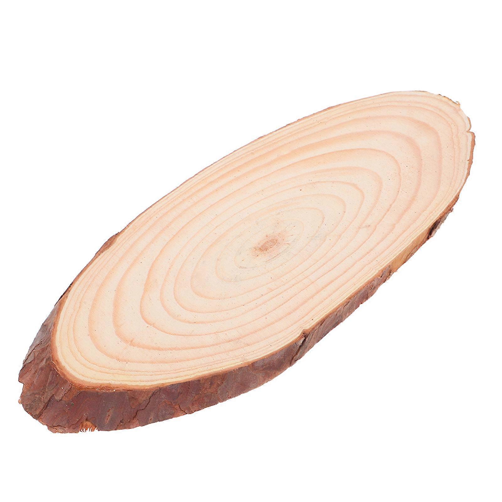 Wooden Round Cutout Centerpiece for DIY Craft Projects 2Pcs Coffee