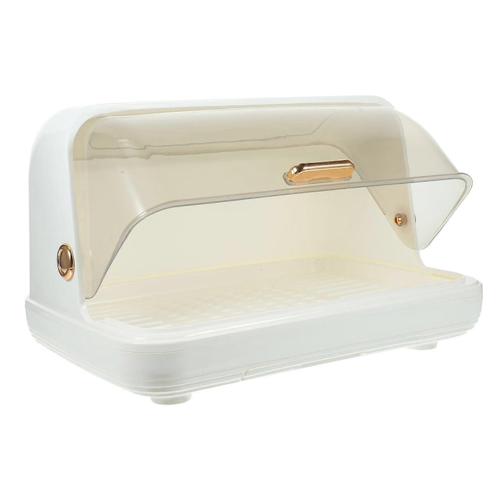 PP Bottle Drying Rack Transparent Dustproof Lid Cup And Plate Storage Reusable Water Catch Tray For Clean Bottle Storage