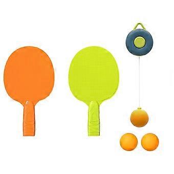 Tennistrainerset, tafeltennistrainingsapparatuur, kindertrainer, indoor oefeningen, daarna een hangbaltafel