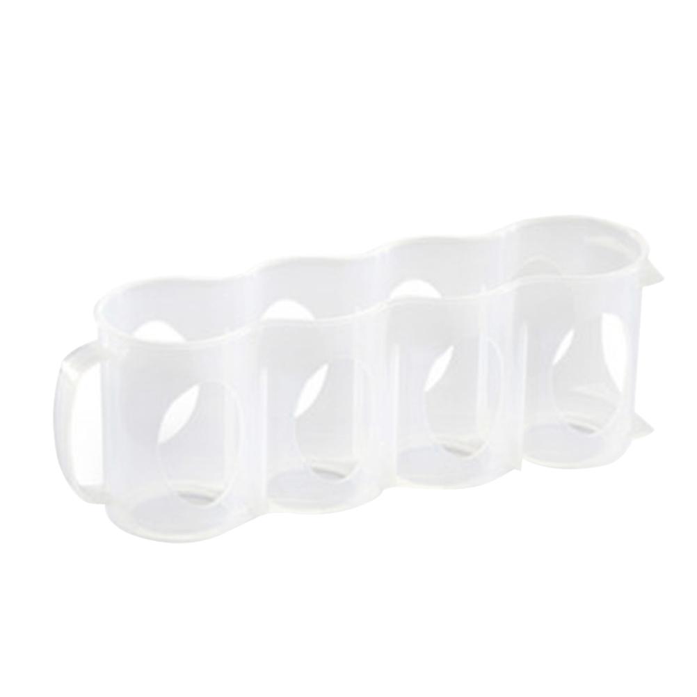 Plastic Storage Box Hand Pull Type for Beverage Can 3Pcs Transparent