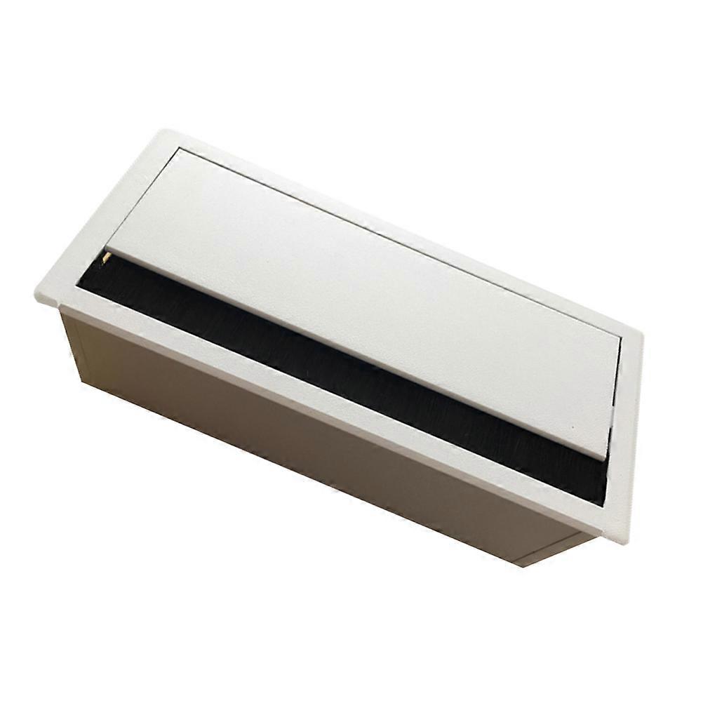 Aluminium Wire Storage Box for Office Cable Organization 3Pcs White