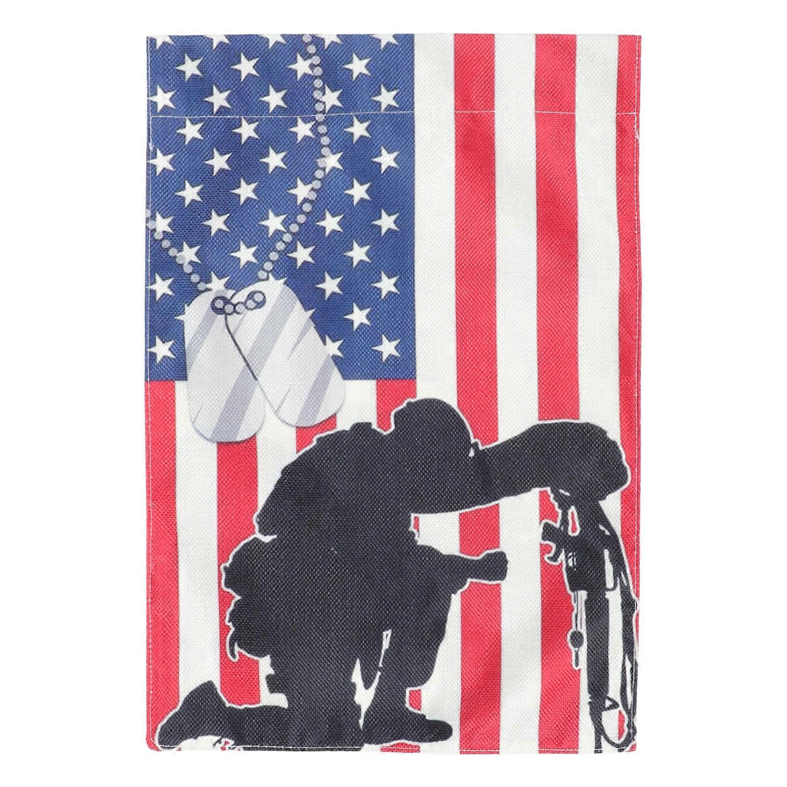 Outdoor Decorative Flag Garden Banner for 2Pcs Independence Day