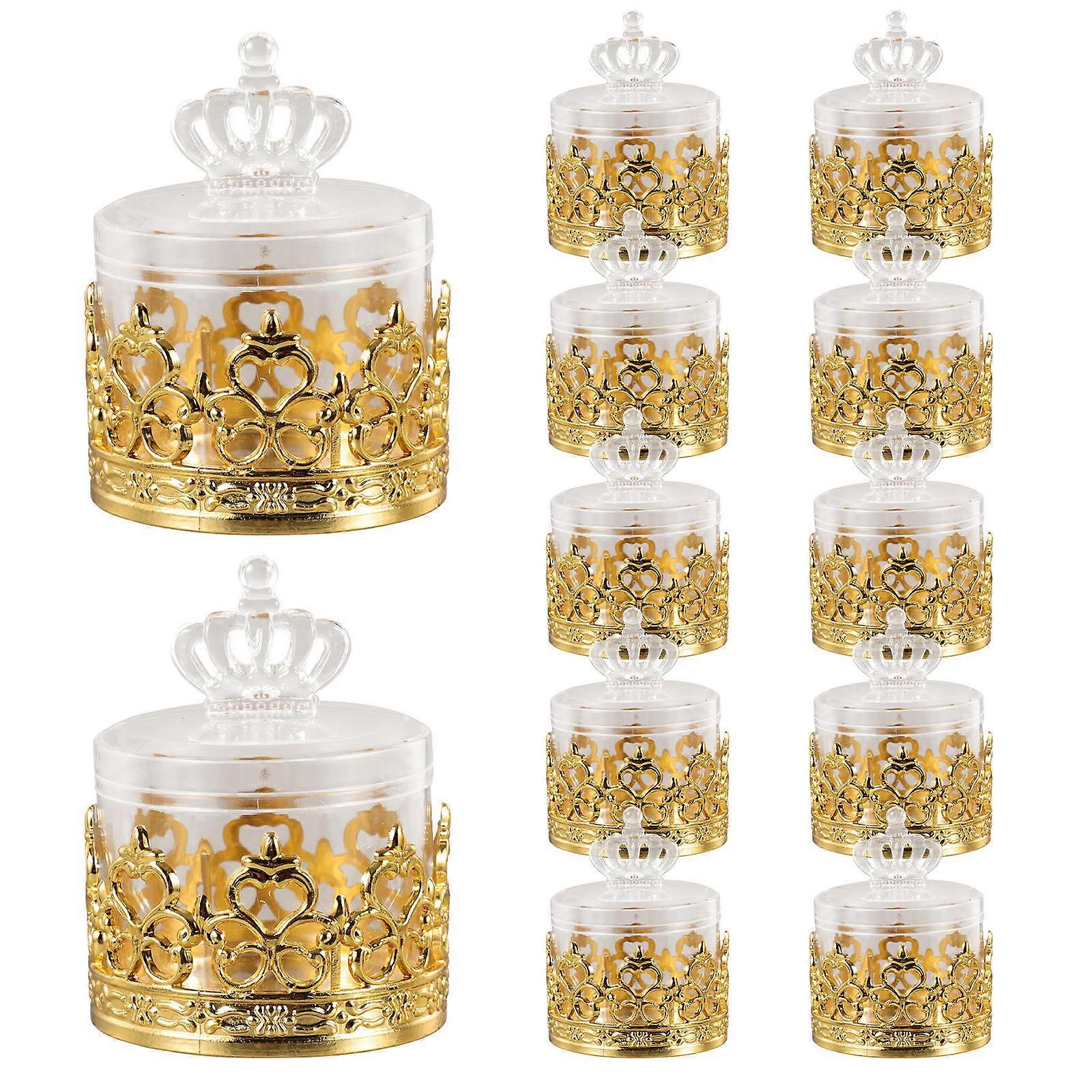 Charming Candy Storage Boxes For Treats And Golden Color For Various Occasions 60 Pcs