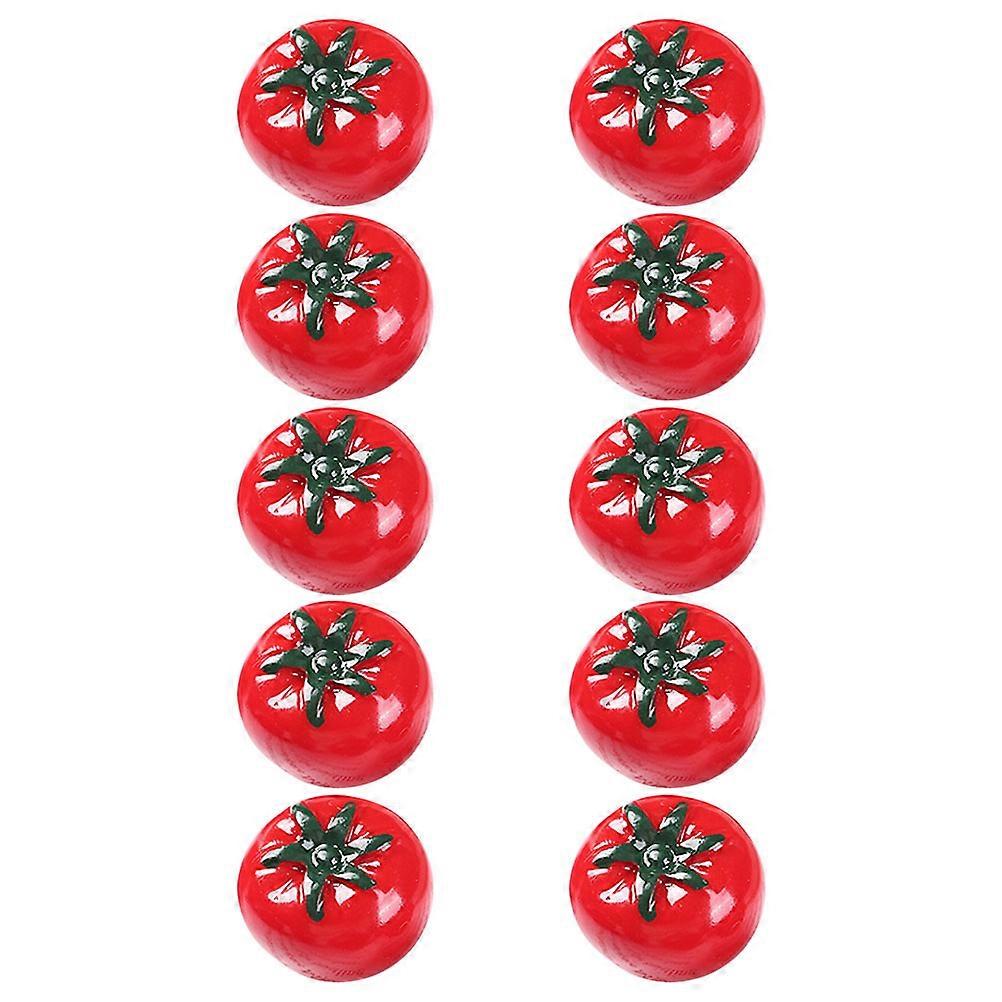 Mini Artificial Tomato Decoration Models For Doll House Craft Materials - Red Color 20 Pcs
