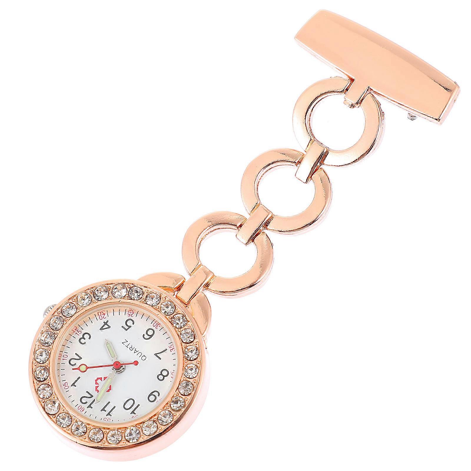 Nővéróra ápolónői használatra 2 db-os rozéarany zsebóra