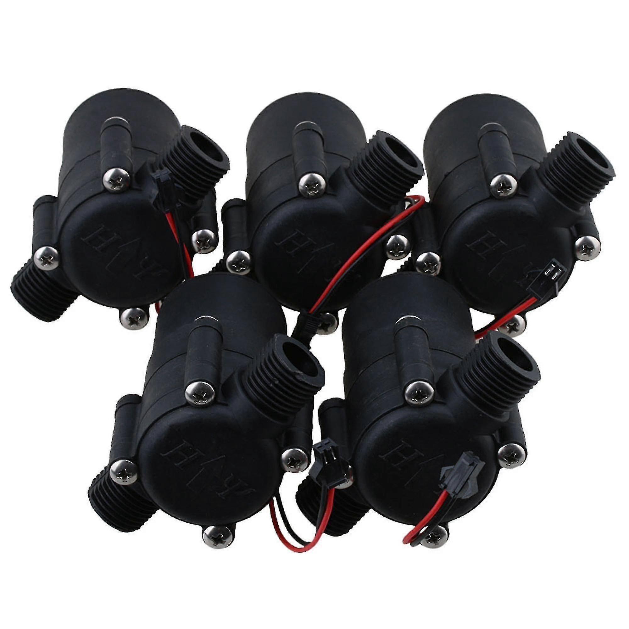 Generators 5pcs Black Hydroelectric Power Micro-hydro Generator 3.5w Low Flow Loss