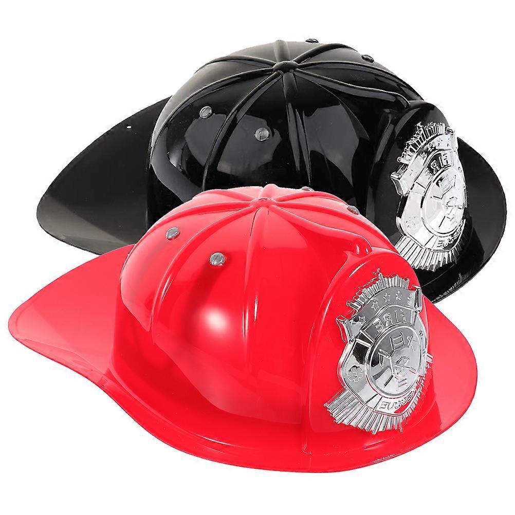Firefighter for Kids Plastic Firefighter Hat 8Pcs Role Play Set
