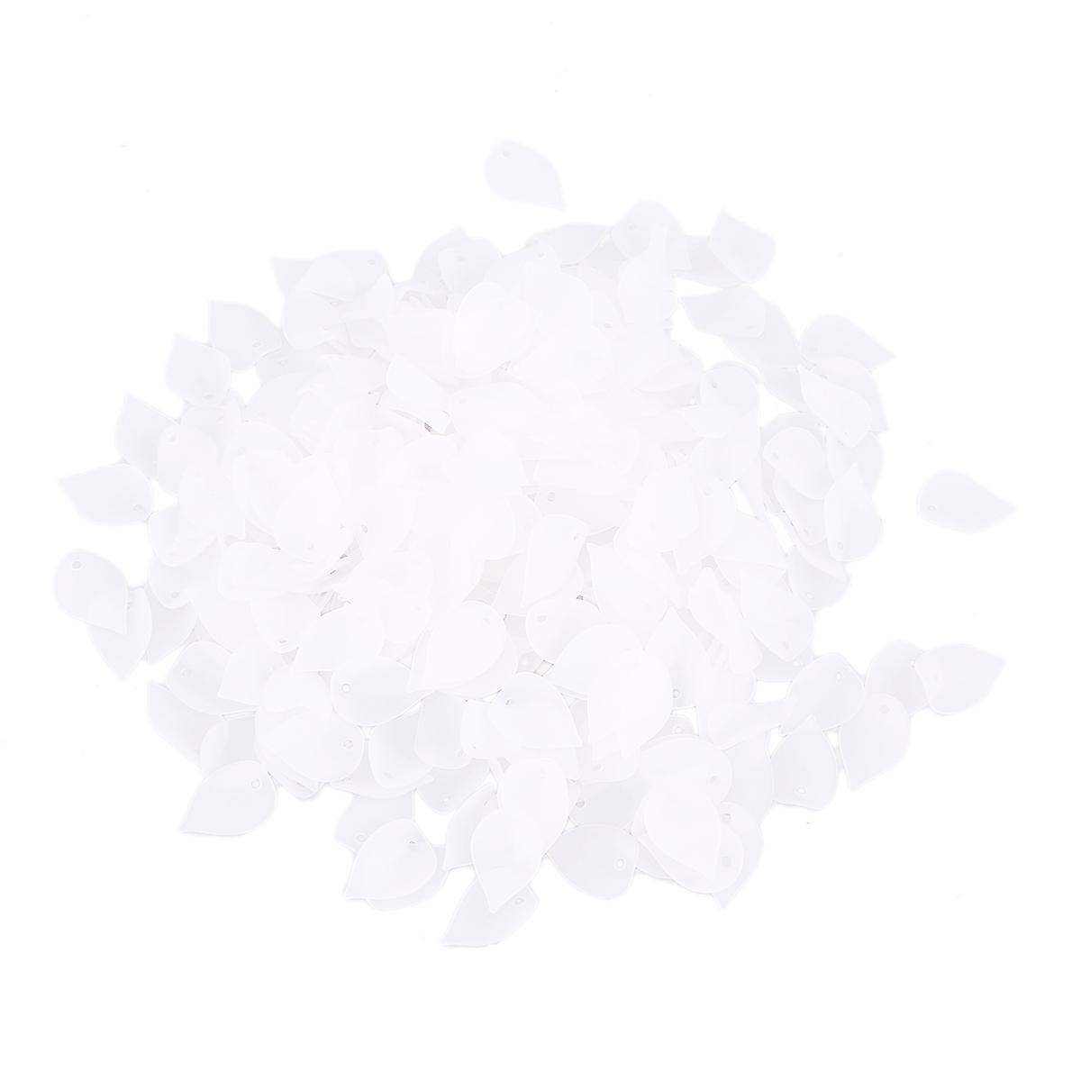Acrylic Plastic Petals Leaf for Wedding Decoration 1120Pcs White Set