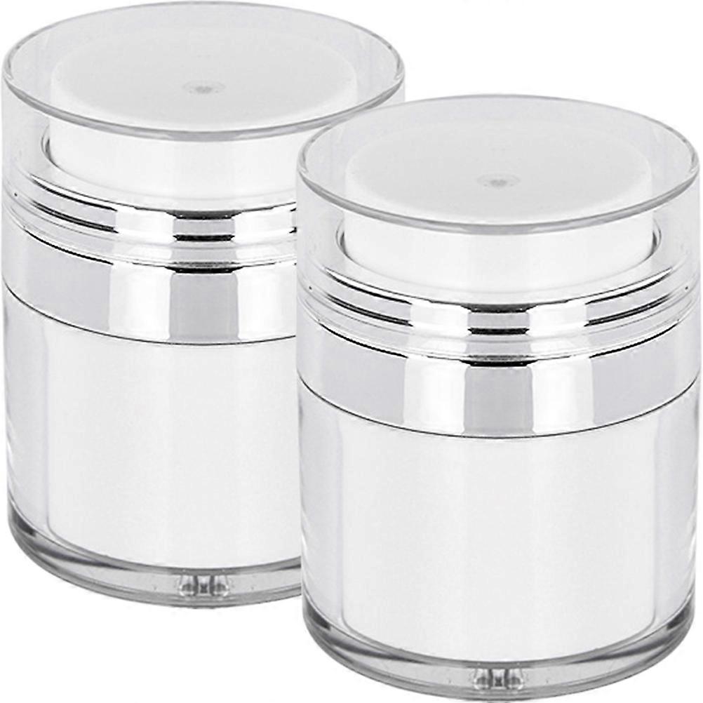 Makeup Container Cosmetics Sample Jars Daily Use 6X5.4CM Durable Plastic Convenient Carry 2Pcs