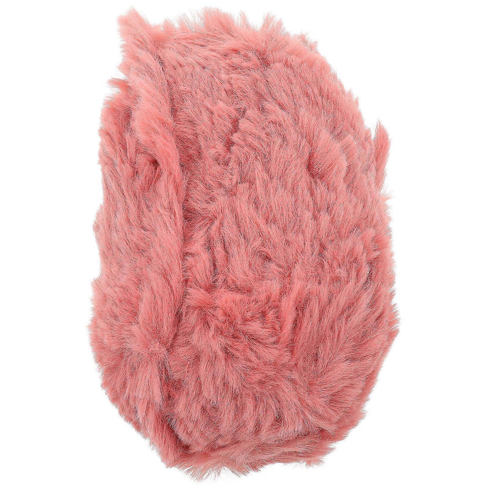 Polyester Wool Yarn for DIY Comfortable Crochet Yarn 5 Rolls Pink