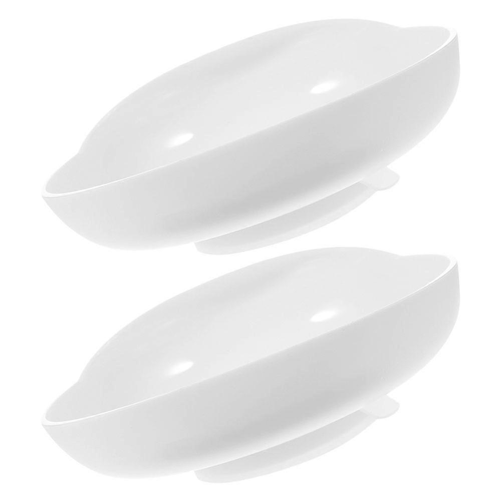 Scoop Plate Disabled 4Pcs Non-Slip Tableware for Elderly Self Feeding