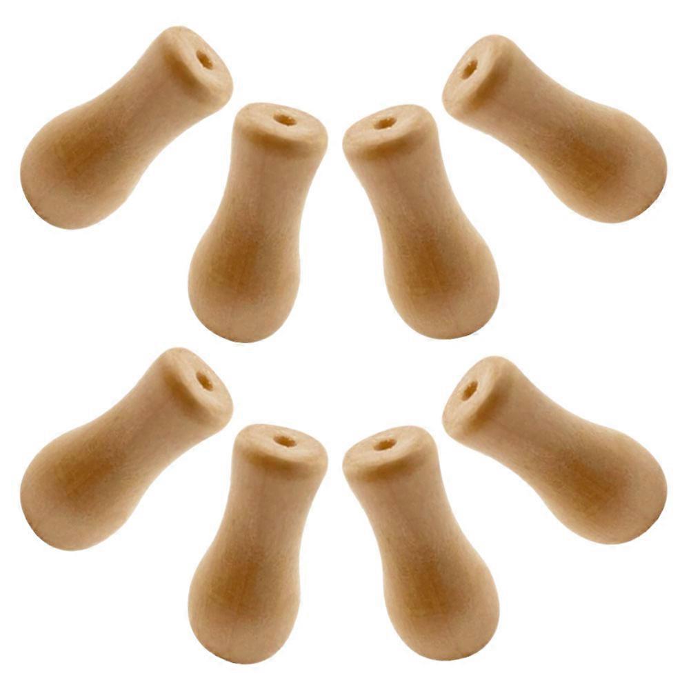 Window Blind Drops Pull End Wooden Tassels for Home Use 32Pcs