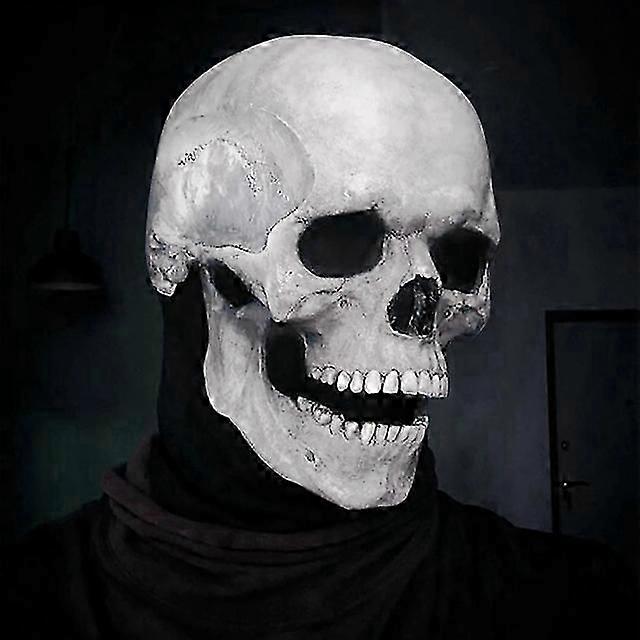 ハロウィンマスク可動顎フルヘッドスカルマスクハロウィンデコレーションホラー怖いマスクコスプレパーティーデコレーション2023スカルヘルメット