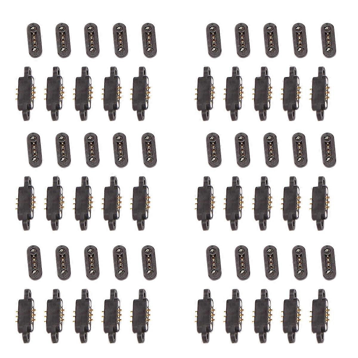 5 Pairs Spring Loaded Magnetic Pogo Pin Connector Pitch 2.3MM