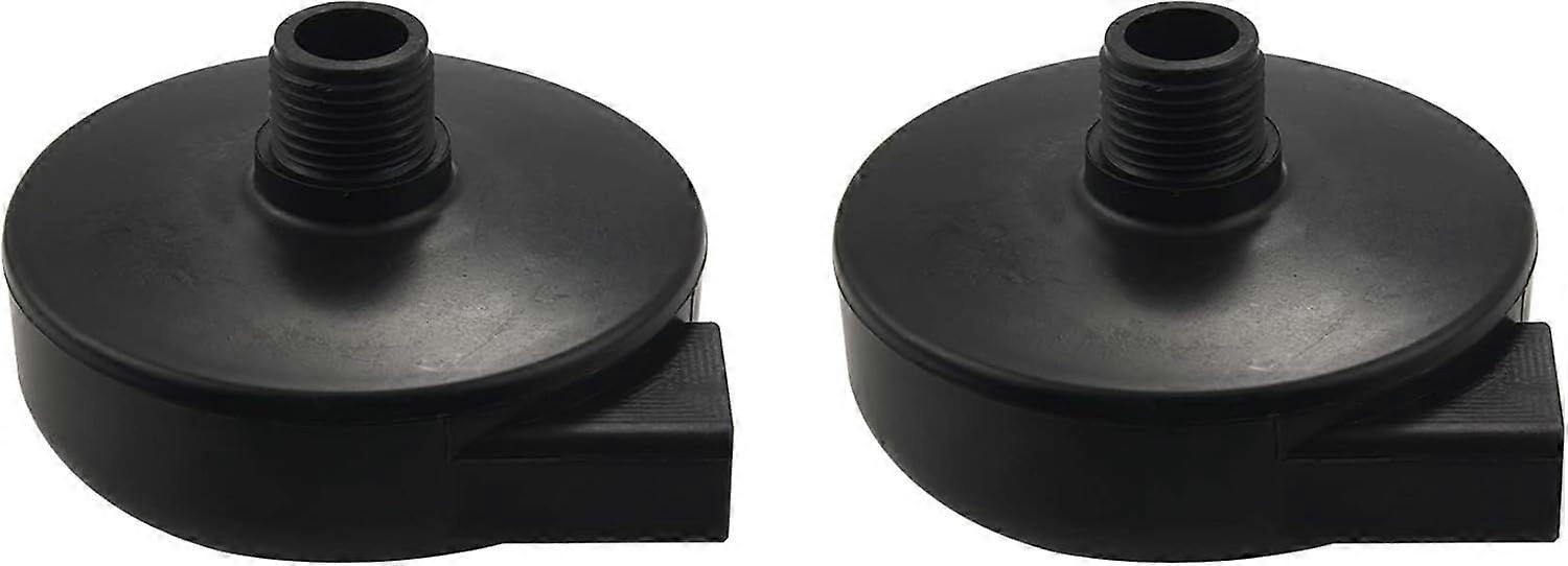 4 Pack 20mm Threaded Exhaust Filter Silencer for Air Compressor, Black