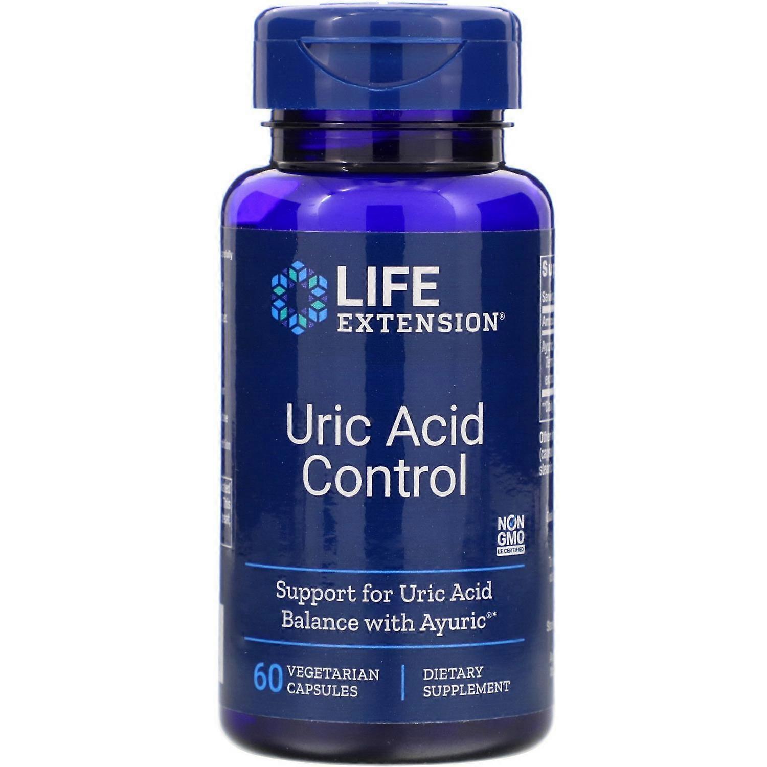 Life Extension, Uric Acid Control, 60 Vegetarian Capsules