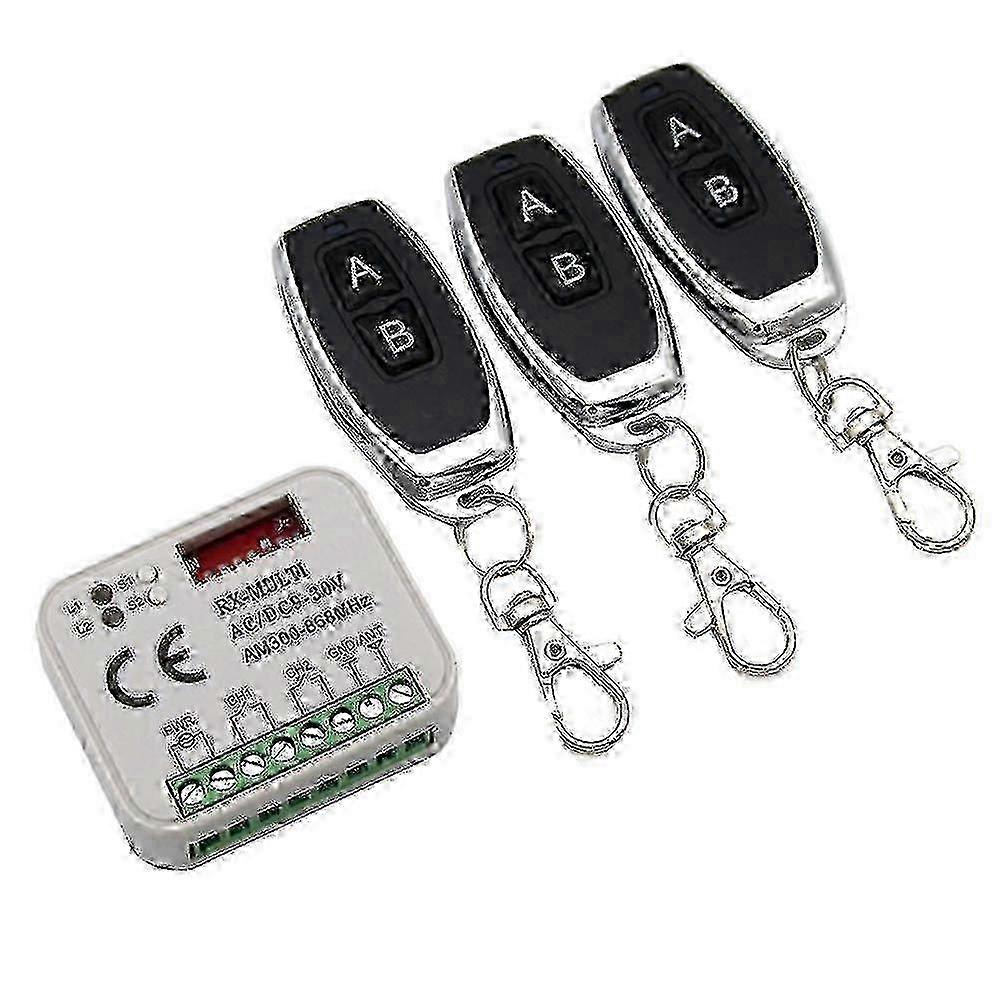 Multi-Frequency Garage Gate Receiver with Remote, Easy Installation for UK Home Security Systems