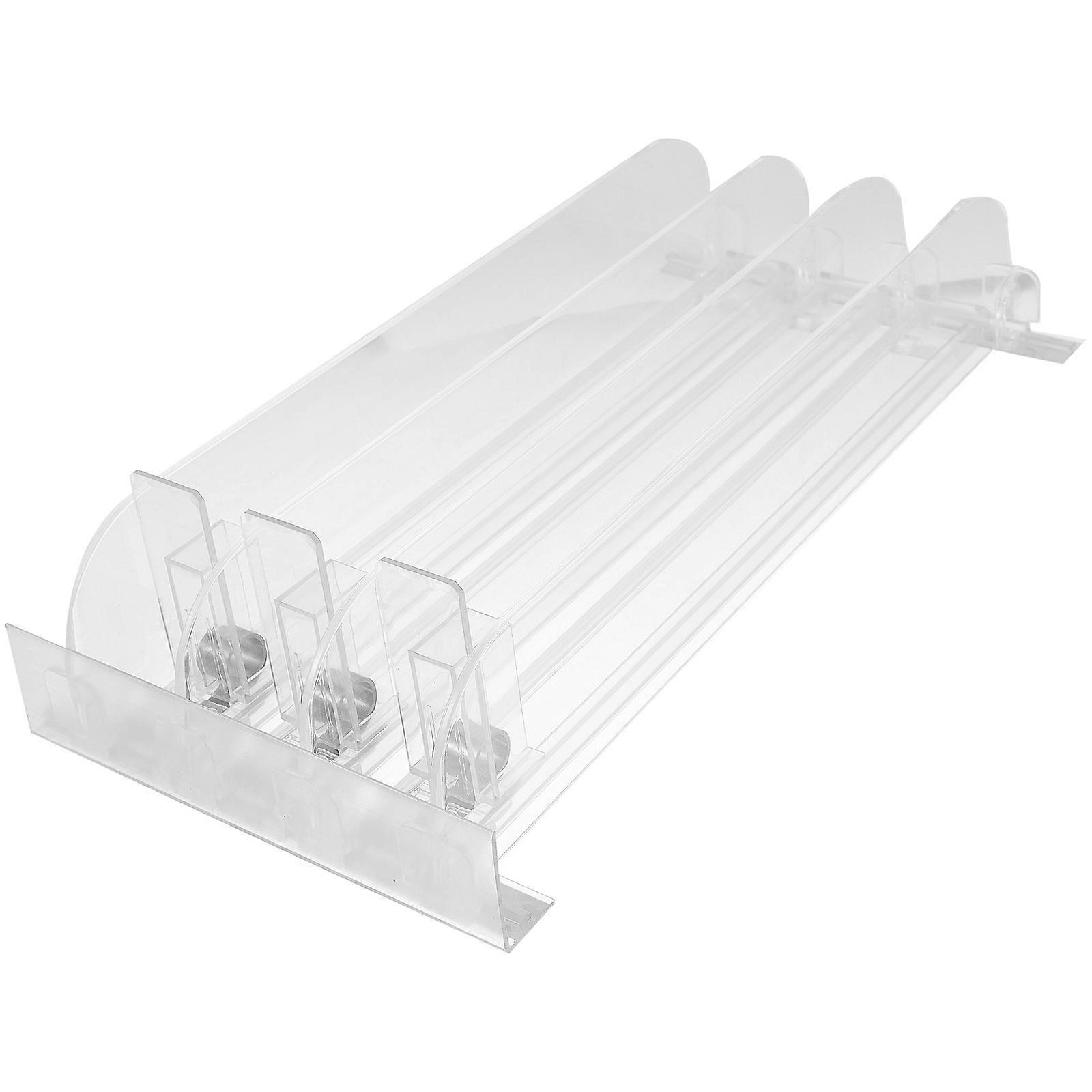 Plastic Drink Pusher for Fridge with Sliding Organizer 9Pcs Set
