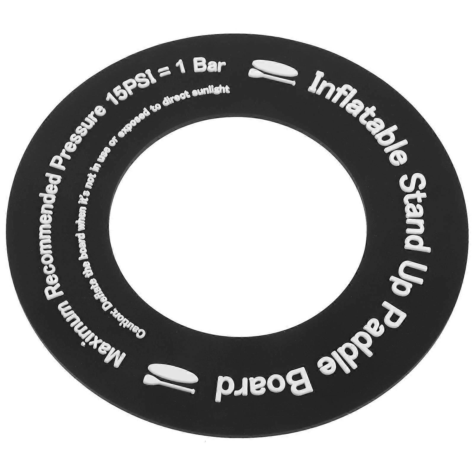 Inflatable Bed Valve Gasket for Valve Supply Black PVC Durable