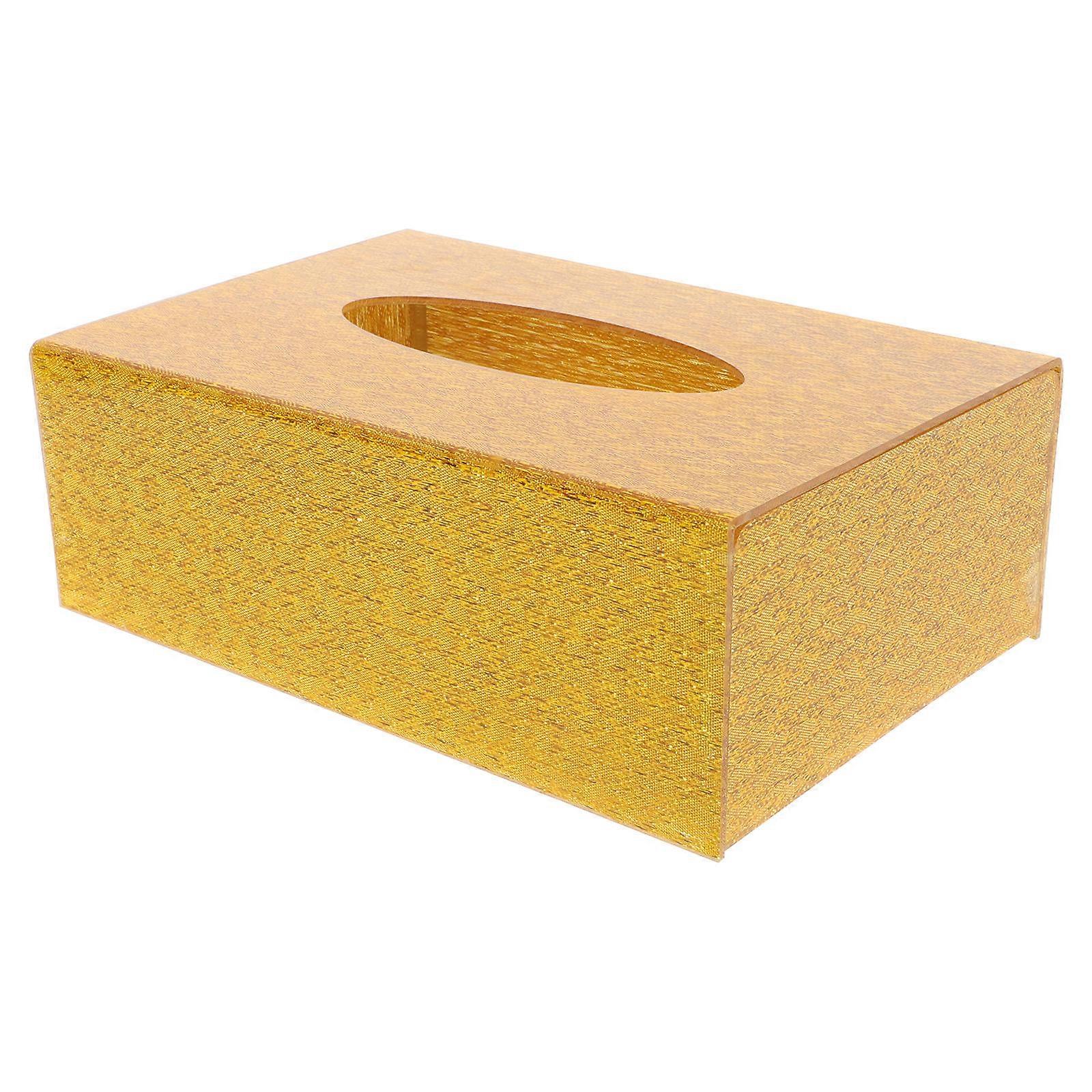 Home Use Acrylic Tissue Box 2Pcs Decorative Storage Container