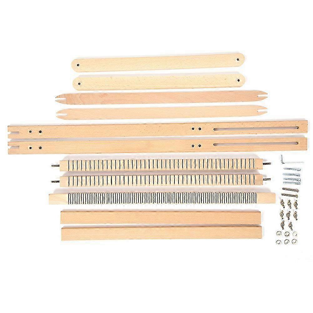 Adjustable Weaving Frame Solid Wood Blanket Scarf DIY Loom Sewing Machine