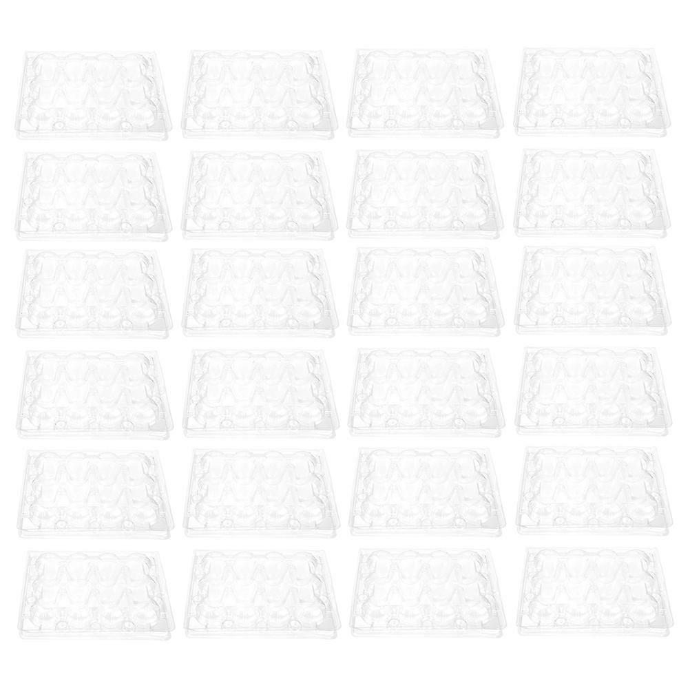 Egg Tray for Refrigerator Clear Plastic Storage Containers for Quail Eggs Transparent Material Shockproof 70Pcs