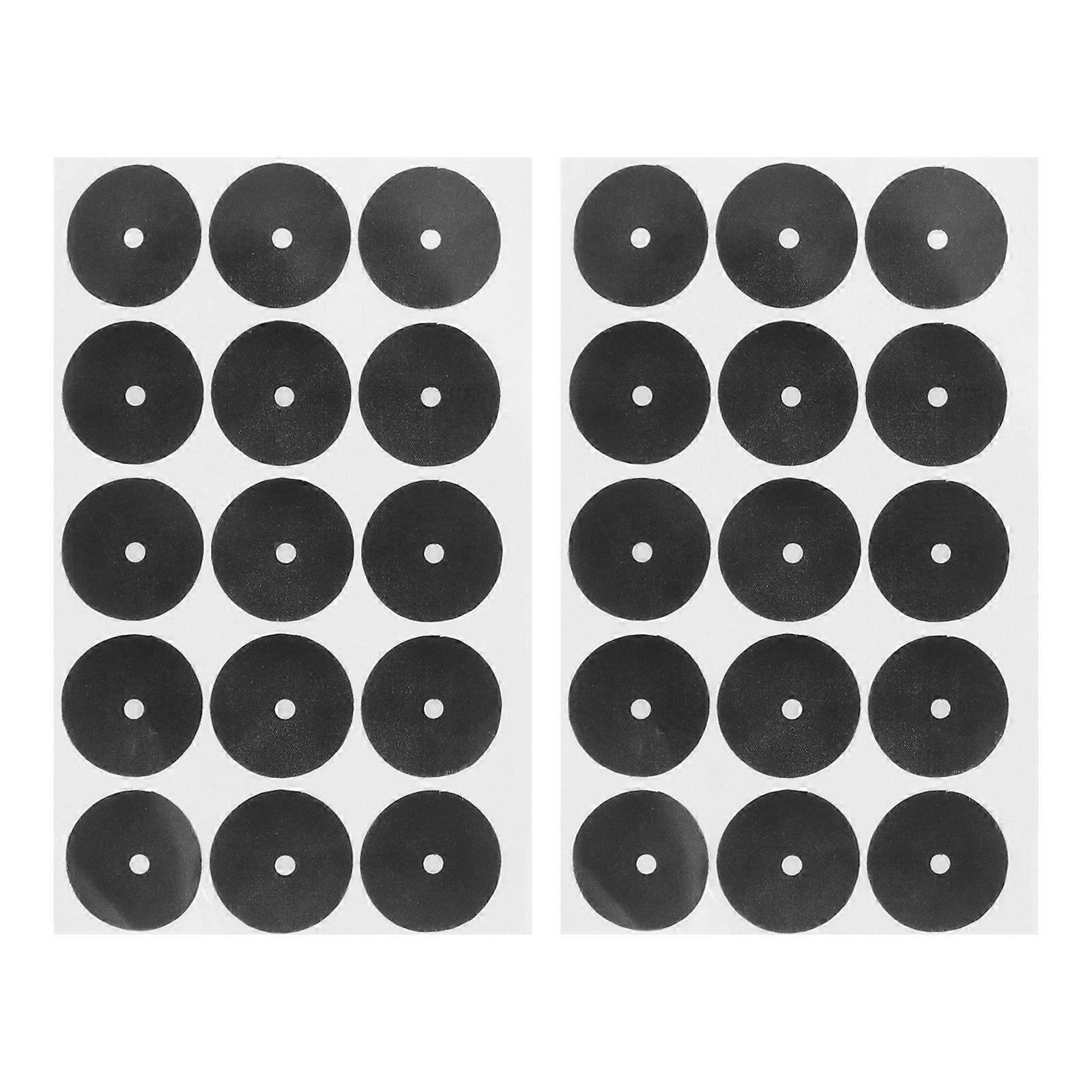 2 Sheets Billiard Table Black Dot Pool Table Marker Dot Billiard Marking Stickers for Club Use