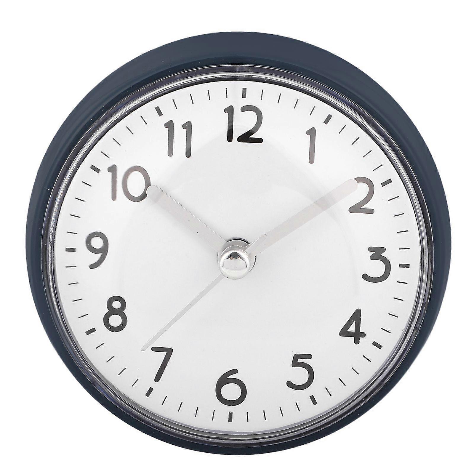 Waterproof Shower Clock Bath Shower Wall Clock with Suction Cup for Restroom