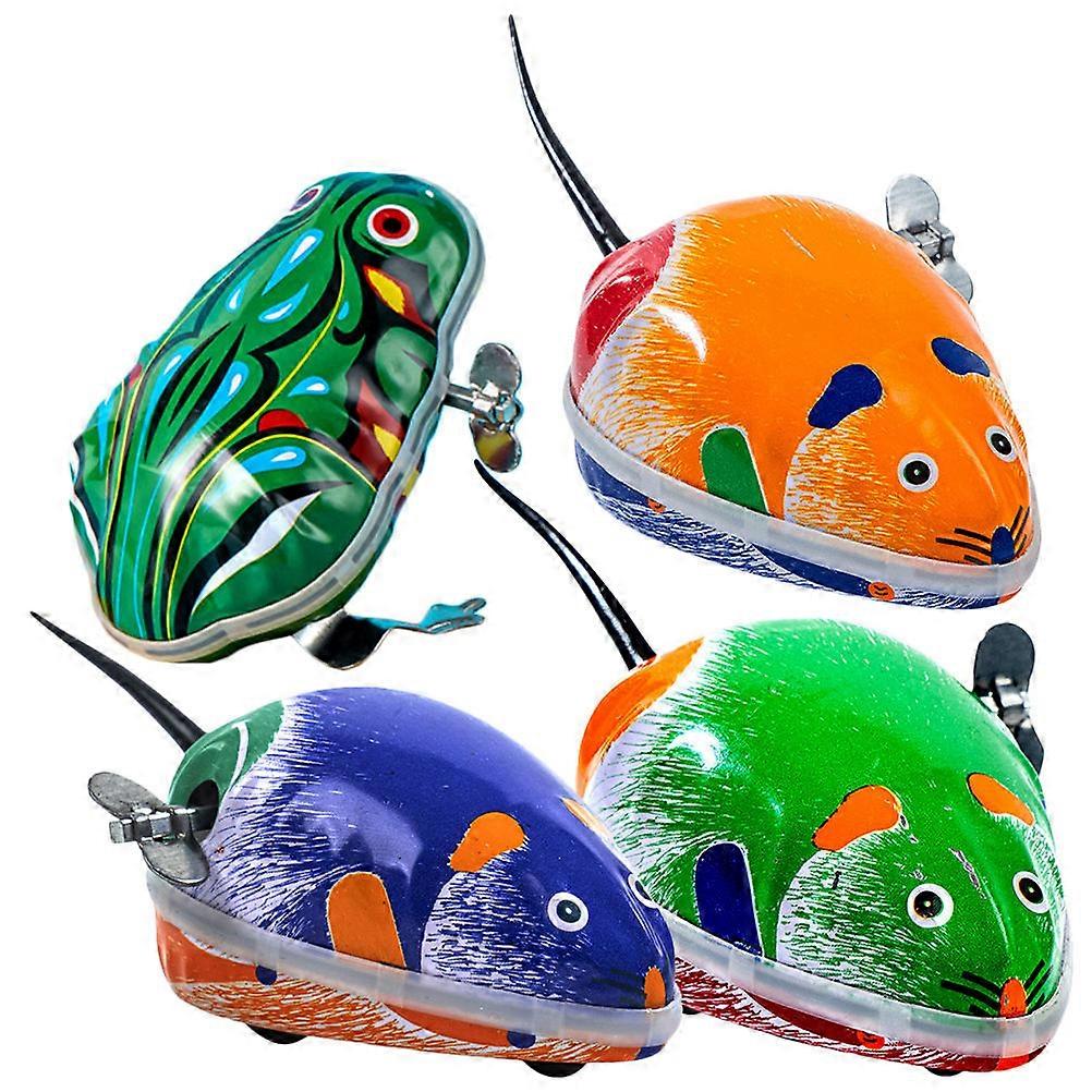 Wind Up Toy 4Pcs Clockwork Animal Toys Funny Kids Playthings