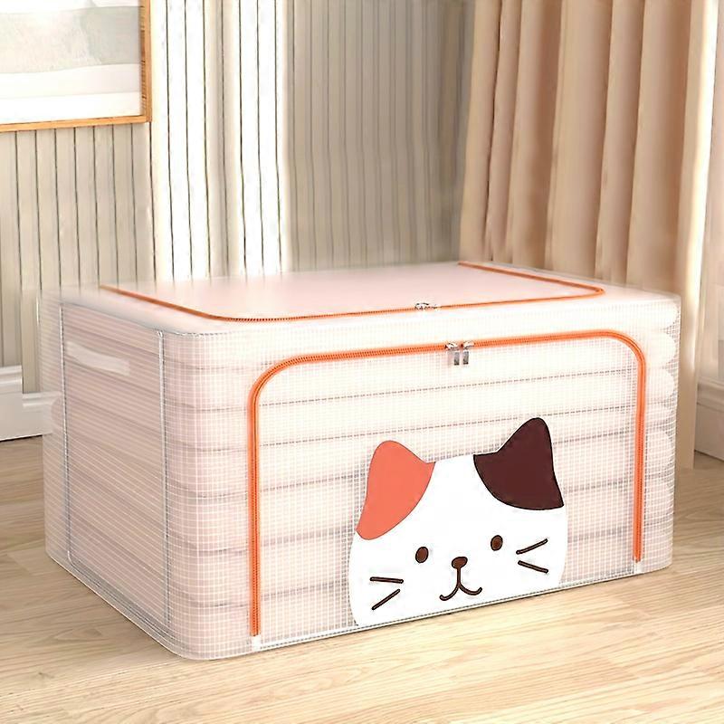 [24L PVC Storage Box] Super Durable, Space Saving 1pc 24L/66L PVC Full Transparent Storage Box | Stackable and Foldable