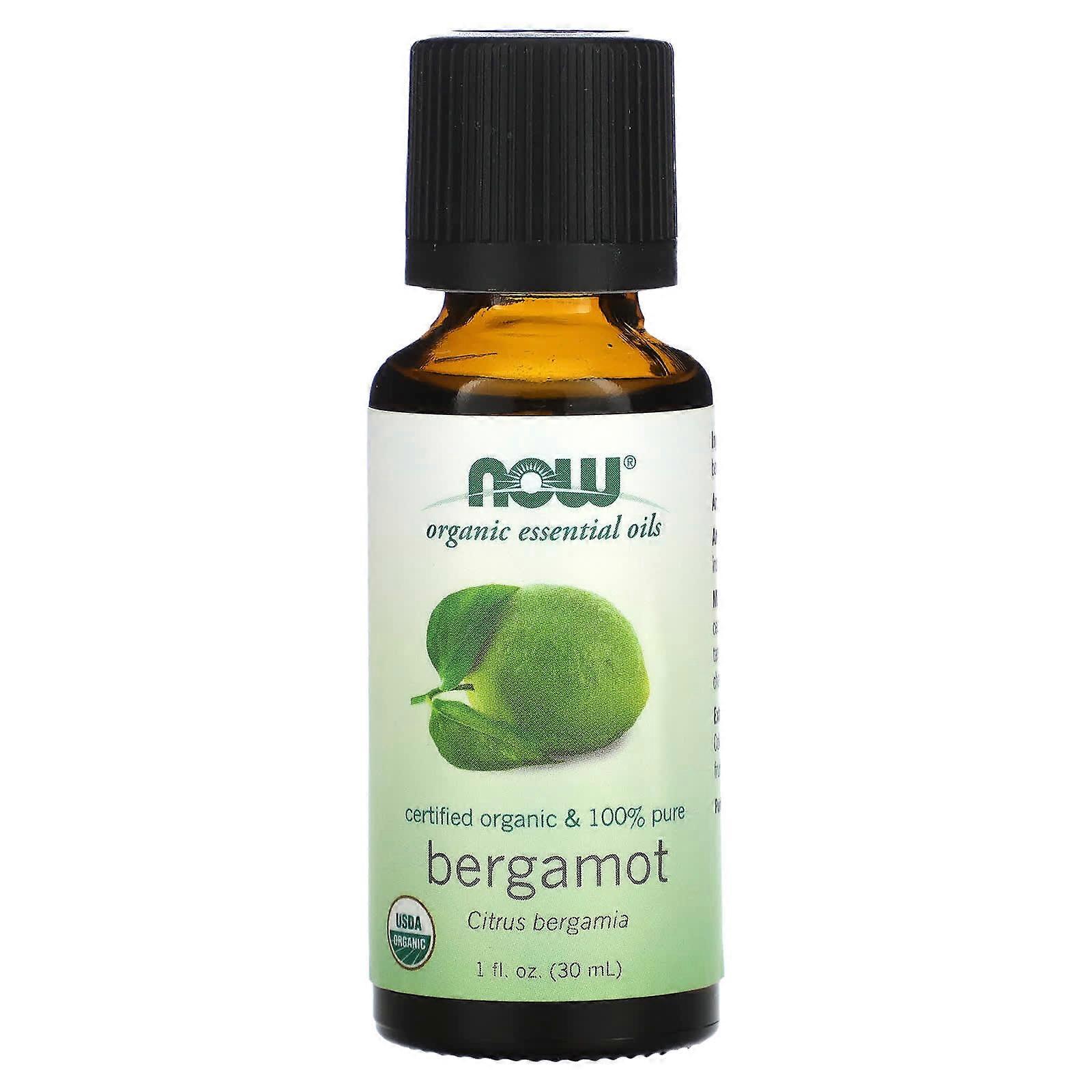 Organic Essential Oils, Bergamot, 1 fl oz (30 ml)
