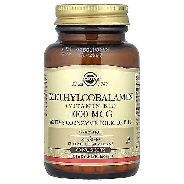 Solgar, Methylcobalamin (Vitamin B12), 1,000 mcg, 60 Nuggets