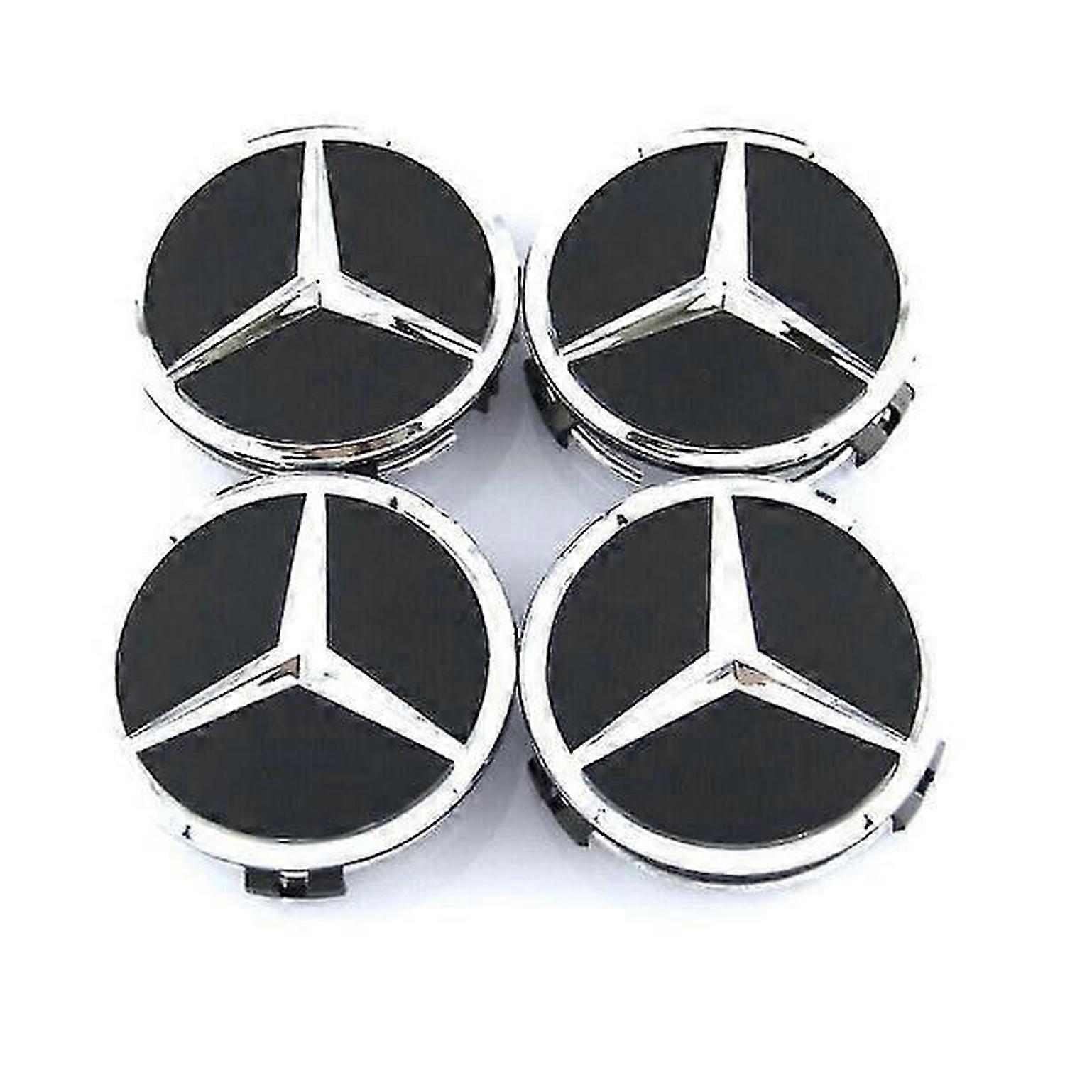 Schwarz/Silber Radnabendeckel Nabendeckel 60mm