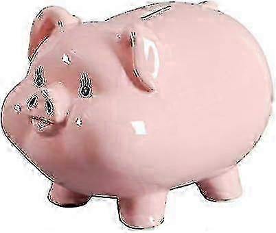セラミック製 ピンク 豚 女の子 貯金箱 大人用 子供用 貯金箱 コインカウンタージャー 貯金箱