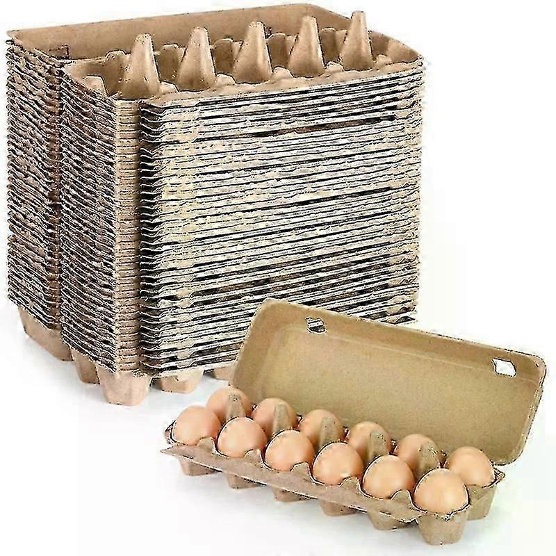 20PCS Cardboard Egg Cartons Blank Paper Pulp Egg Cartons One Dozen Egg Cartons Container Empty Egg Tray Pulp Egg Holderc
